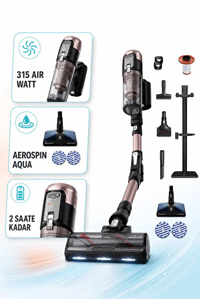 X-Force 16.60 Aqua Islak Kuru Şarjlı Dikey Süpürge Aqua Başlıklı Zemin Yıkama Yüksek Emiş Gücü
