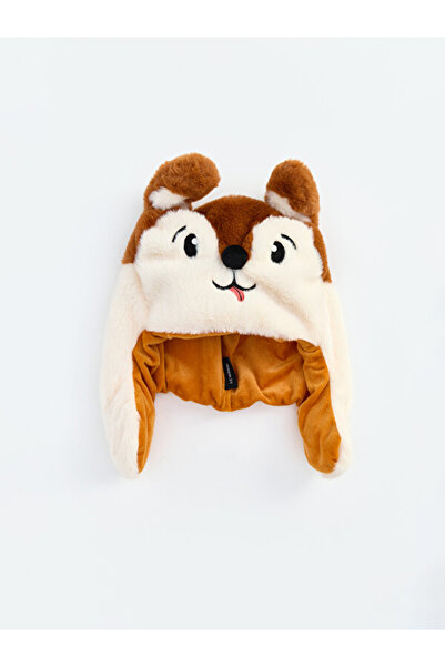LC Waikiki Rmz Gi̇yi̇m Farki̇yla Boys' Fur Hat with Animal Figures
