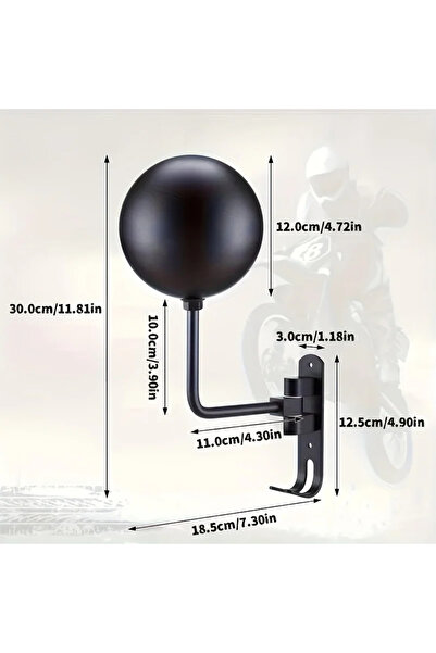 Choice 010 180° Swivel Motorcycle Helmet Wall Mount Holder, Metal Helmet Jack...