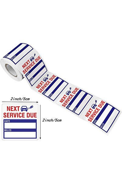 Choice C-150pcs 150 Pcs Oil Change Auto Maintenance Service Due Reminder Stic...