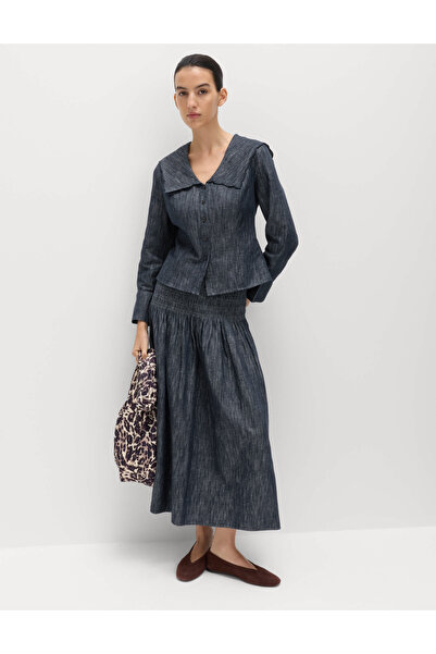 Marks & Spencer Pamuklu Denim Etek