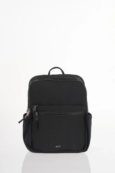 Kayra Backpack with zipper detail black
