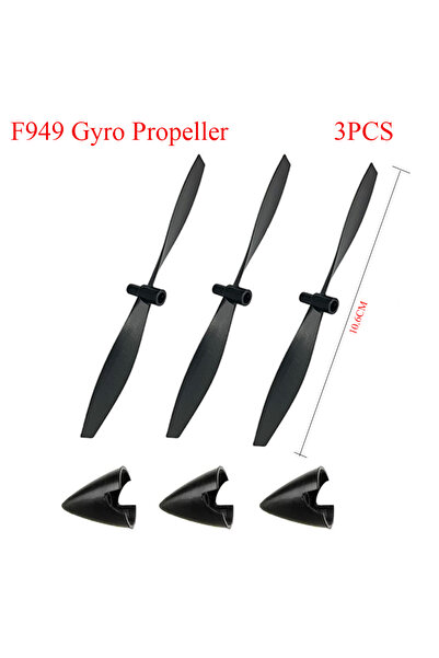 Choice Gyro propeller 3PCS Wltoys F949 RC Airplane Spare Parts Park10toys F94...