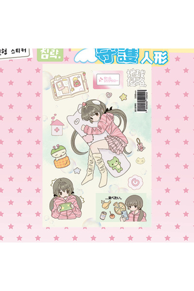 Choice 01 Cute Cartoon Girl Stickers Korea Anime Character Stickers Hand Acco...