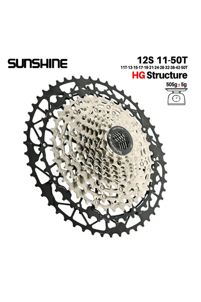 Choice 12 Speed 11T-50T SUNSHINE Ultralight Bicycle Cassette Freewheel Carbon...