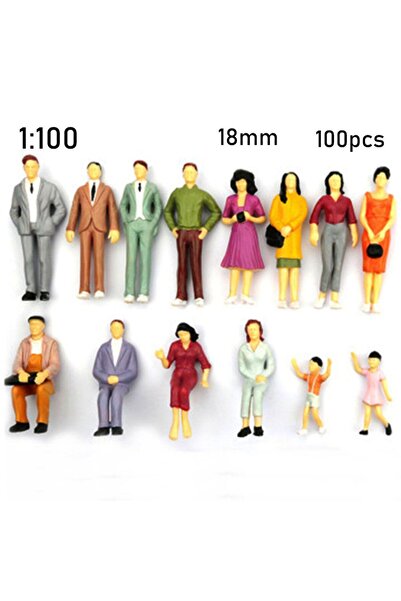 Choice 100 قطعة من نماذج الأشخاص بمقياس 1:100/1:150/1:75/1:50، مصنوعة من البل...