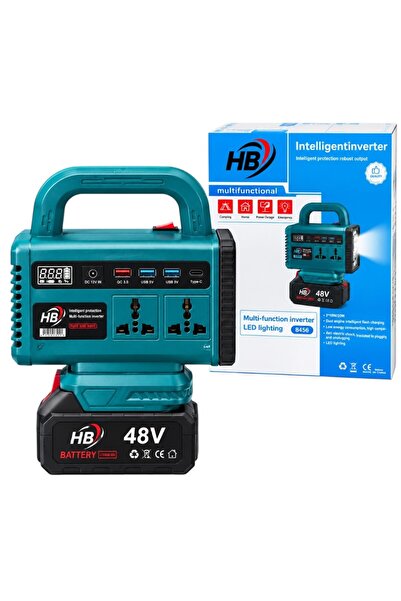 Generic 48V Super Bright Portable Power Station with LED Lamp