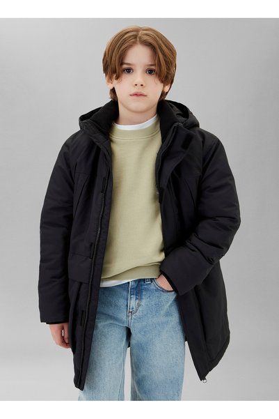 Calvin Klein Siyah Erkek Çocuk Rüzgarlık LVCKTJM17BBEH-BACK TO SCHOOL COAT