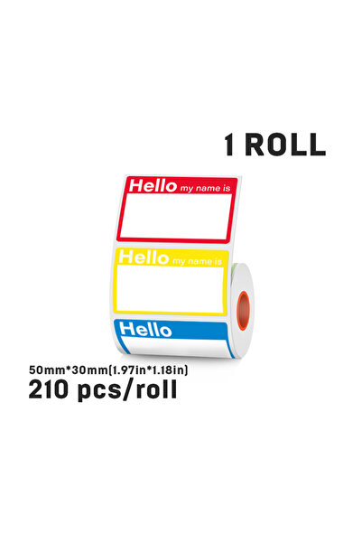 Choice 1 roll SINMARK Name Stickers 210pcs/roll Hello My Name Is Labels for O...