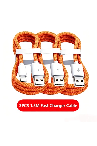Choice 1m 3 PCS-1.5M 3PCS USB A Cable to USB C 240W Fast Charging Charger Cab...