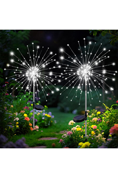 Choice 420LED-1pcs WHITE New 420LED Firework Garden Decor Solar Lights Outdoo...
