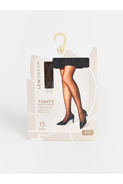 LC Waikiki Lcw Dream Brown Plain Women's Pantyhose with Nevavm Difference