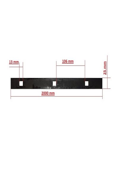 METALDESIGN Platbandă decupată PD33, 2000x25x5 mm