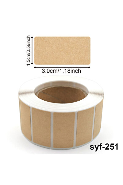 Choice 800pcs 260-800pcs Kraft Paper Stickers Rolls of Self-adhesive Stickers...