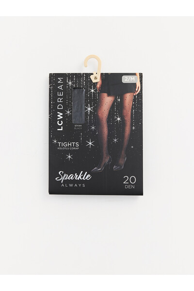 LC Waikiki Nevavm Differently, Lcw Dream Black Polka Dot Women's Pantyhose