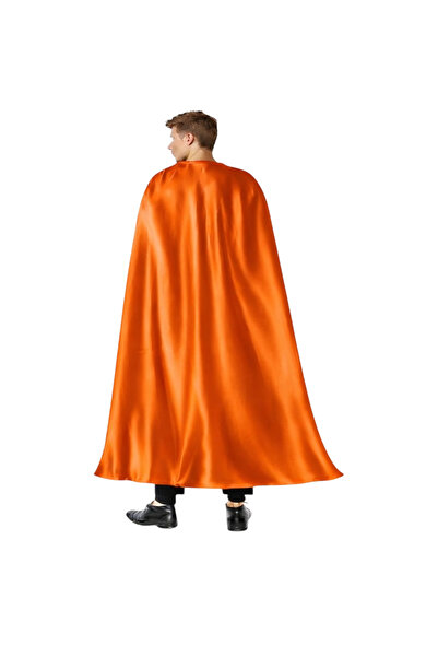 KOSTÜMCE Pelerină pentru petrecerea de Halloween, portocalie, din satin, 140 cm