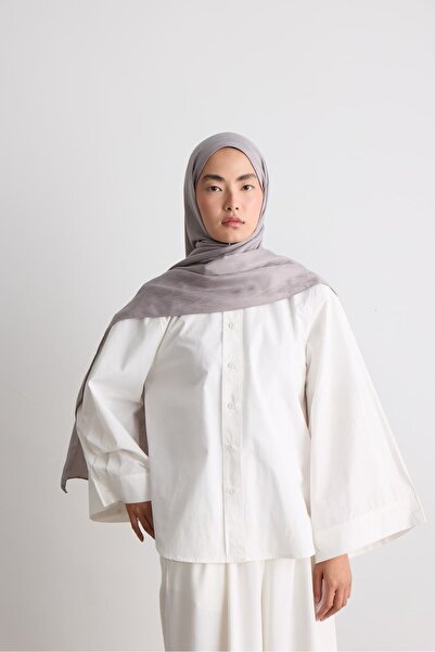 Modakaşmir Leaf Pattern Silky Jacquard Shawl