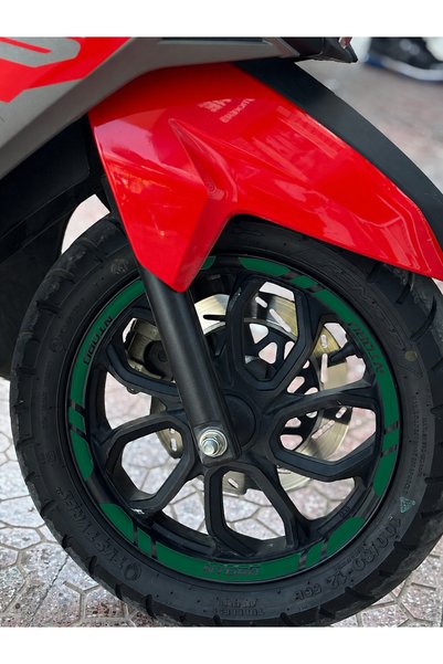 Banxtre 12 Pieces Wheel Rim Stripe Sticker Set for Tvs Ntorq 125 (Front Rear ...