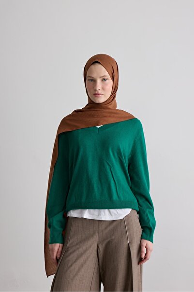 Modakaşmir Honeycomb Pattern Silky Jacquard Shawl