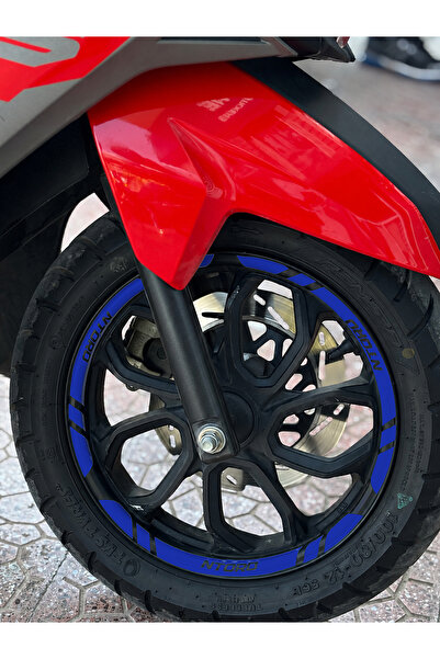 Banxtre 12 Pieces Wheel Rim Stripe Sticker Set for Tvs Ntorq 125 (Front Rear ...
