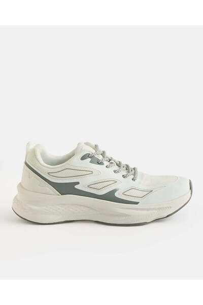 REDTAG Men White Textured Trainers