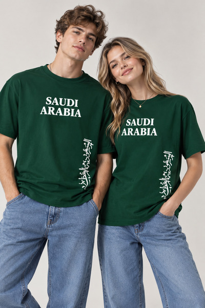 Ornella Studio قميص قطني قصير الأكمام للرجال والنساء بوزن 180 جرام لليوم الوط...