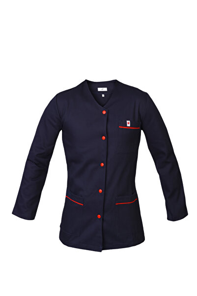 Medfit Halat medical de damă S-line VI L-albastru marin cu dungi roșii-XXL