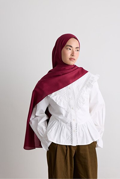 Modakaşmir شال جاكار حريري بنمط قرص العسل