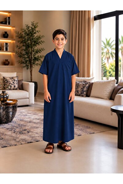 Generic Brand ثوب نوم ولادي أبو سبعة قماش بارد وتصميم مريح للاستخدام اليومي –...