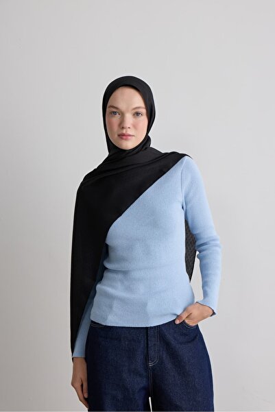 Modakaşmir Honeycomb Pattern Silky Jacquard Shawl