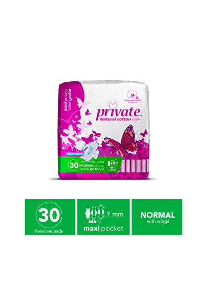 PRİVATE Maxi Pocket Normal W Wings 30 Pads