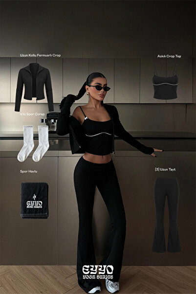 Eyyo Siyah 5li Yoga Set