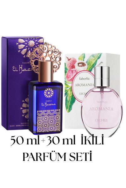 Faberlic EL HAZNA KADIN 50 ML+AROMANİA LYCHEE KADIN EDP 30 ML PARFÜM SETİ KAL...