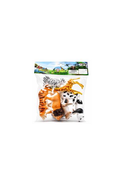 alwan Wild Safari Animal Figures Playset for Kids with Tree