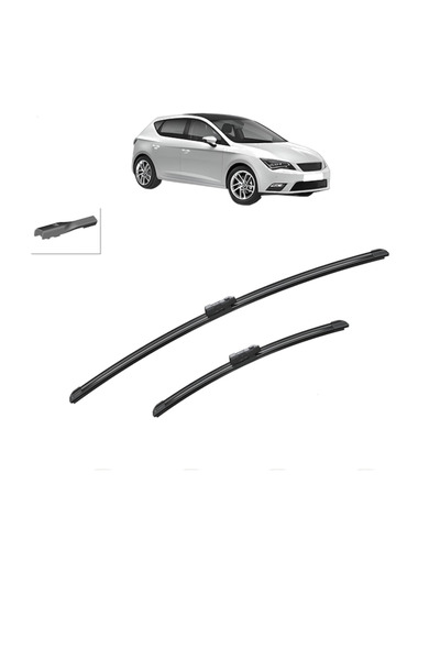 Bosch Σετ 2 υαλοκαθαριστήρων για SEAT LEON (5F1) 2012-2020, για παρμπρίζ, Aer...