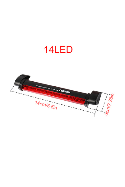 Choice مصباح فرامل LED ثالث للسيارة بـ 14 مصباح LED أحمر 12 فولت من DSYCAR، ش...