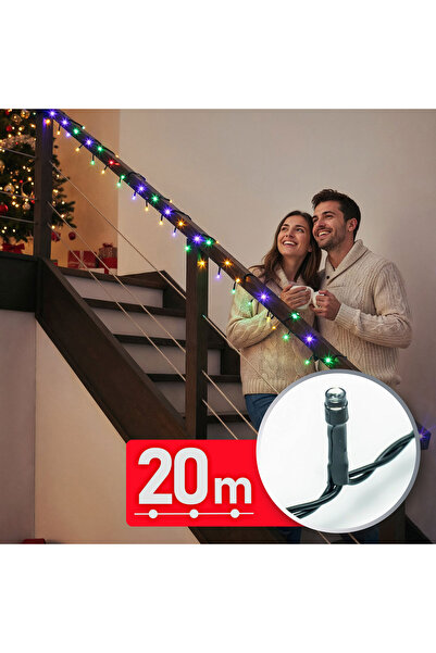 Phenom Ghirlanda luminoasa, 20 m, multicolor, 400 LED, 220–240 V, 6 W, cablu ...