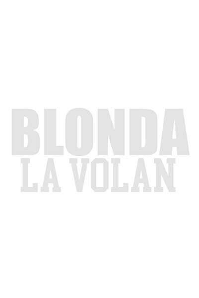 OEM Autocolant decorativ auto  "blondă la volan ", 10cm, Alb