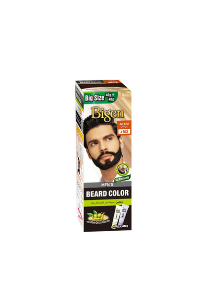BİGEN Baygon Beard Hair Dye - 80g B103 Dark Brown