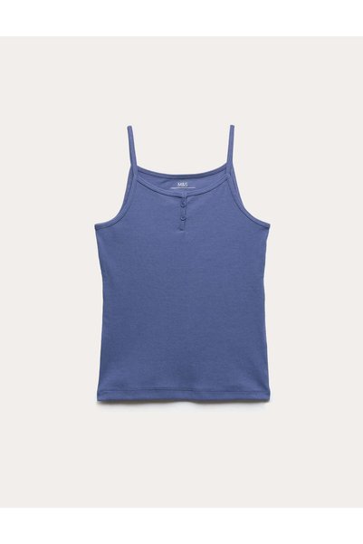 Marks & Spencer Pamuk Karışımlı Pijama Üstü (6-16 Yaş)