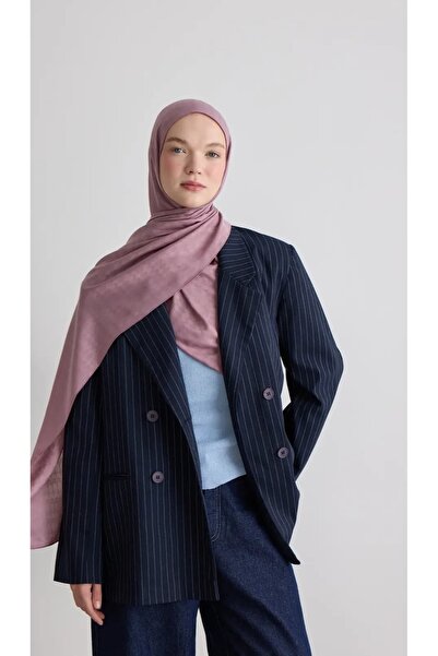 Modakaşmir Oval Pattern Silky Jacquard Shawl