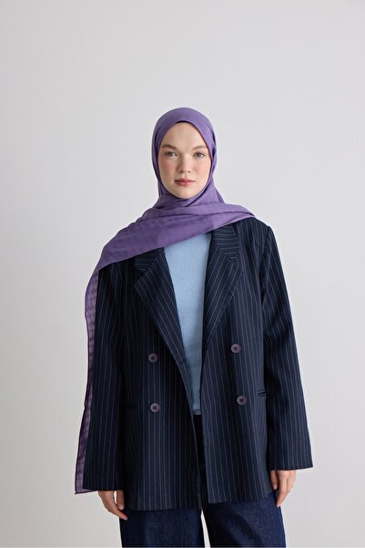 Modakaşmir Oval Pattern Silky Jacquard Shawl