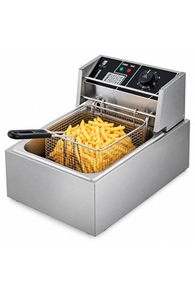 JRH Friteuza Electrica din Inox Putere 2500W Uz Profesional sau Personal