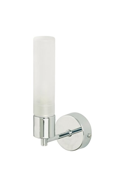 Klausen Φωτιστικό τοίχου Lilly KL0405, 1xG9, IP44, λευκό + χρώμιο, γυαλί + μέ...