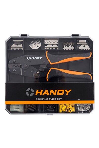 Handy Set cleste sertizare cu 5 bacuri interschimbabile si 194 conectori elec...