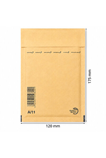 INATECH Set 100 Bucati Plicuri cu Bule Antisoc, A11 Natur, 120 x 175 mm, Inte...
