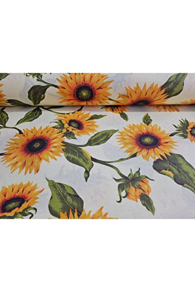 Tyana Accesorii Bumbac imprimat impermeabil, lățime 140cm Girasole