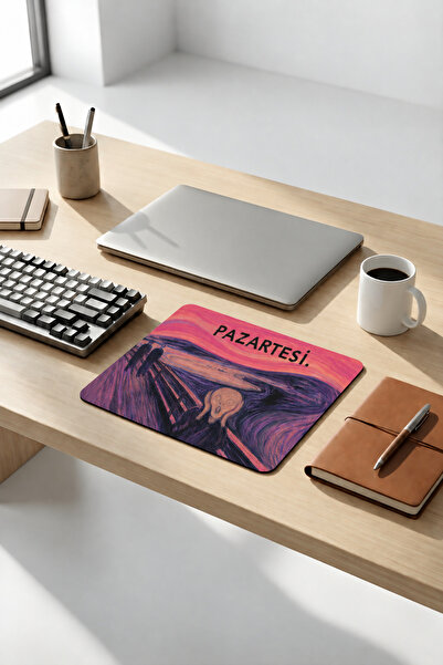 pierrebella 18x22 Cm Desenli Mouse Pad Baskılı Tasarımlı Mouse Pad,Ofis Aksesuarları Pazartesi
