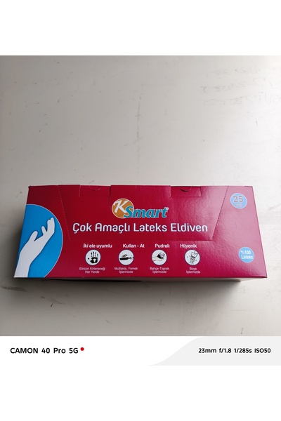 K smart 6 lı Muayne eldiveni 25pk
