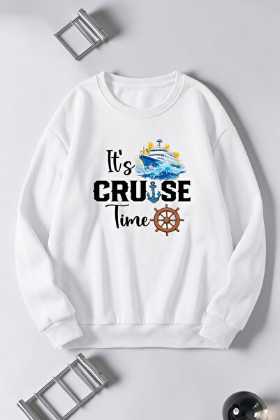 uyguntarz Φούτερ Unisex Cruise με στάμπα και λαιμόκοψη ποδηλάτου